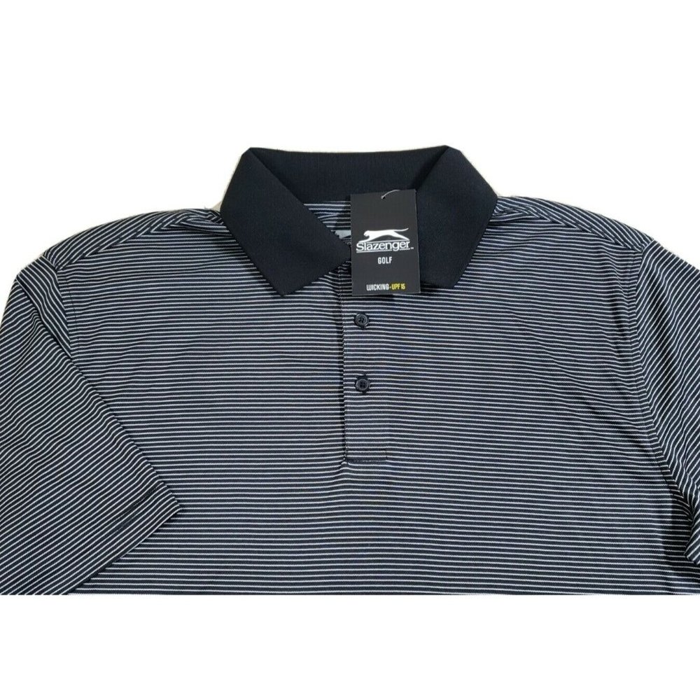 NEW - Slazenger Golf Medium Wicking UPF15 Polo Shirt Men's Performance Stretch